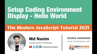 003 Setup Coding Environment Hello World The Modern JavaScript Tutorial mp4
