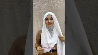 لفة حجاب 2024 مناسبه للوجه الدائري لفة حجاب يومية سهله وأنيقة وعملية Hijab Hijabtutorial 2024 