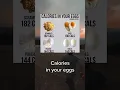How much calories in eggs
