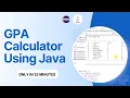 GPA Calculator using Java Full Project