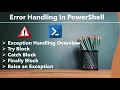 PowerShell - Error Handling Exception Handling in PowerShell