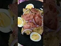 Lagu Mangu boiled eggs and salami #food #mangu