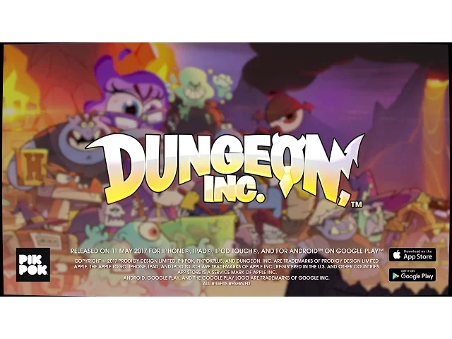 Official  Dungeon Inc (by PikPok ) Announcement Trailer (iOS / Android)