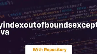 arrayindexoutofboundsexception in java