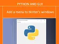 Adding a menu to tkinter s window in Python