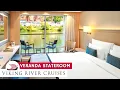 Viking River Cruises Veranda Stateroom Full Walkthrough Tour Review 4K Viking Longship