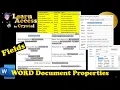 Word Document Properties and Fields