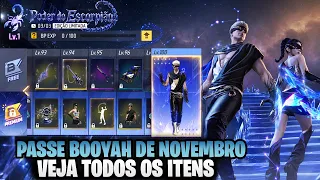 PASSE DE NOVEMBRO DE 2026 │ VEJA TODOS OS ITENS DO PASSE DE ELITE│ PASSE PODER DO ESCORPIÃO😱🔥