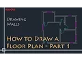 AutoCAD 2D Basics - Tutorial to draw a simple floor plan Fast and efective PART 1