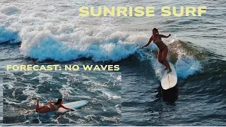 The Forecast Was Wrong Sunrise Surf at the Pier