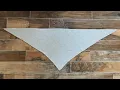 The EASIEST knitted diagonal SHAWL Don Valley Butterfly SYMMETRICAL triangle ICELANDIC bind off