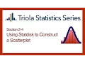 Statdisk Section 2-4 Using Statdisk to Construct a Scatterplot
