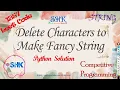 Delete Characters to Make Fancy String ll Leetcode 1957 ll Leetcode Solution ll Python Programming