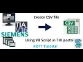 TIA Portal Vb Scripting - Creating CSV file by Vb Scripting