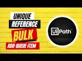 Enable Unique Reference for Bulk Add Queue Items -