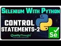 Selenium with Python - WebDriver Conditional Statements
