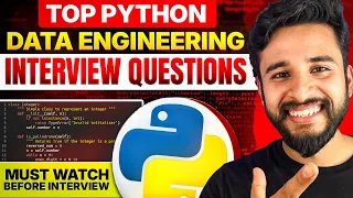 Python for Data Engineering Interviews REAL Questions Asked Part 1 Crack DE Jobs