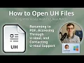 How to Open UH Files U-Haul Rental Contract