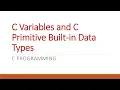 Chapter 2 Variables and Data Types