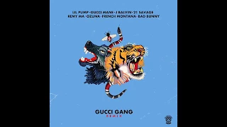 Download Lil Pump - Gucci Gang Remix Ft. Bad Bunny French Montana J Balvin Gucci Mane 21 Ozuna MP3