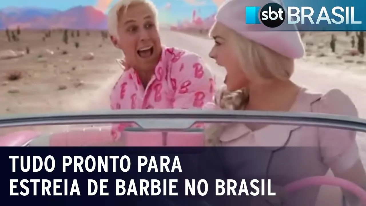 Tudo pronto para estreia de Barbie no Brasil | SBT Brasil (15/07/23)
