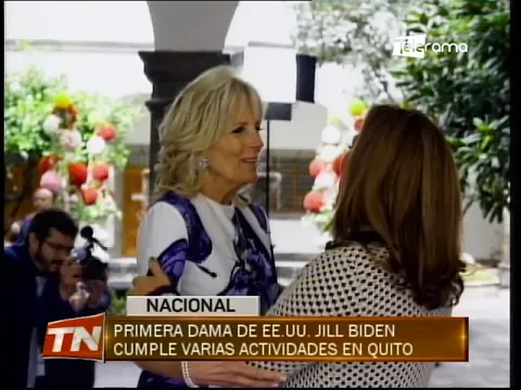 Primera dama de EE.UU. Jill Biden cumple varias actividades en Quito