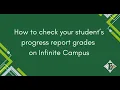 How to Check Progress Report Grades in IC