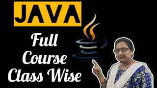 Lecture 2 - Java Full Course Structure of Java Program Class-wise full Java tutorial