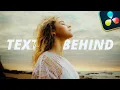 Put Text Behind People in DaVinci Resolve - Full Tutorial