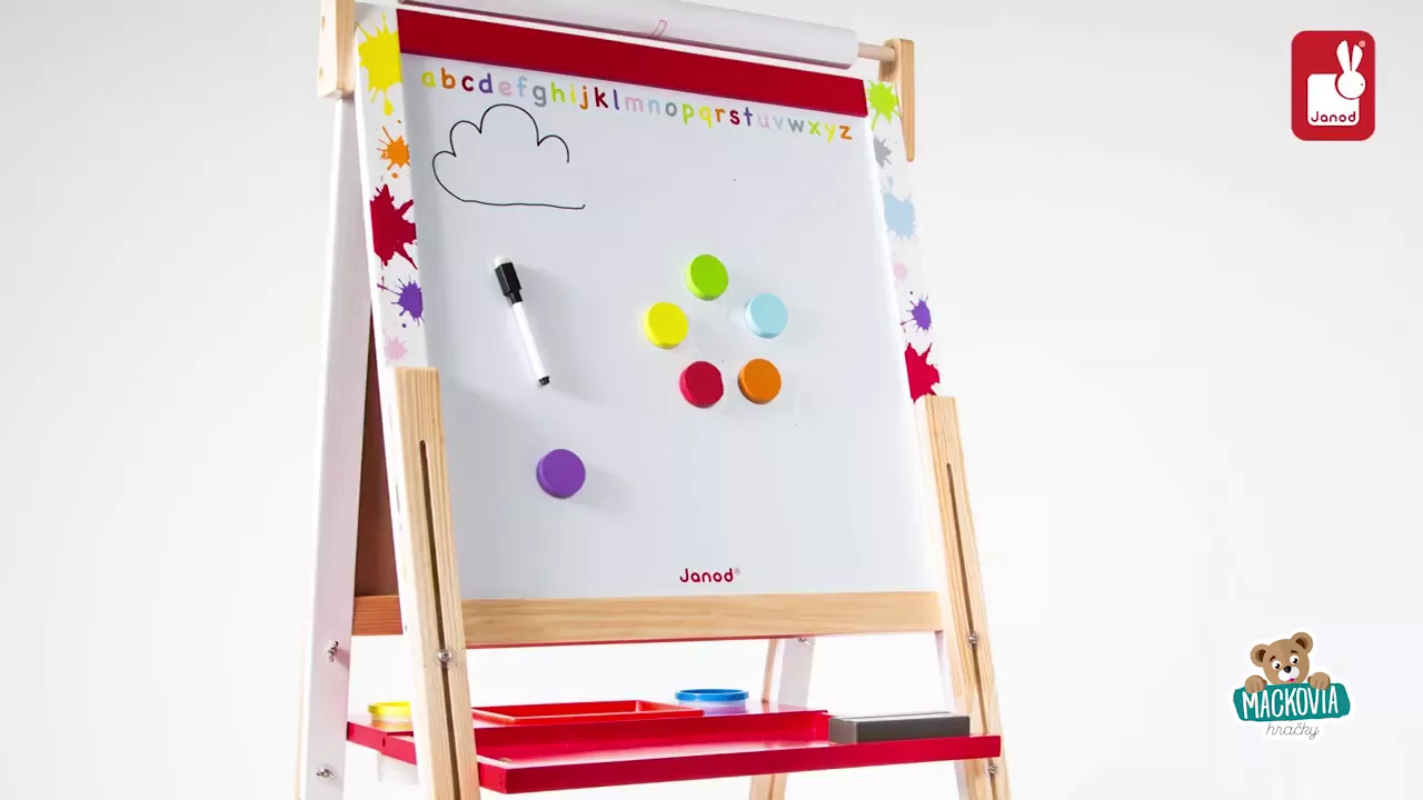 Školské tabule - Drevená školská tabuľa Graffiti Splash Janod  - 4