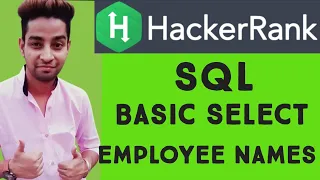 19 Hackerrank Solution Prepare SQLBasic Select Employee Names