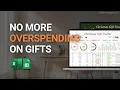 Christmas Gift Tracker Spreadsheet Demo - Track Holiday Gift Budget in Google Sheets Excel