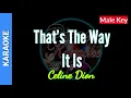 That's The Way It Is by Celine Dion ( Karaoke : Male Key)