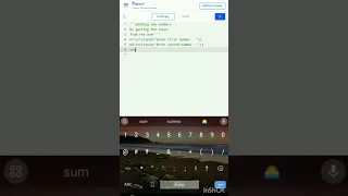 addition of 2 numbers in python two numbers