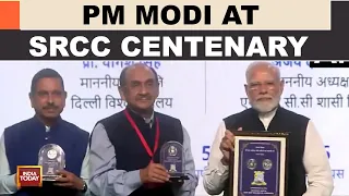 Delhi: PM Modi Participates In Shri Ram College Of Commerce Centenary Celebrations In Delhi