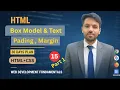 CSS Box Model Explained Padding Margin Border Part 1 HTML CSS