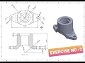 SolidWorks Basic Part Modeling Design Tutorial for Beginners exercise 2 with