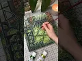Loft Biophilic Reverie painting process
