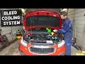 HOW TO BLEED COOLING SYSTEM ON CHEVROLET CRUZE SONIC 1 8 1 4 CAR OVERHEATS