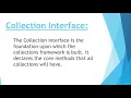 Introduction Collection Intereface