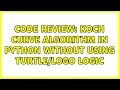 Code Review Koch Curve algorithm in Python without using logic