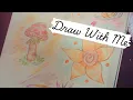 Cozy Nature Sketchbook Coloring Page Relaxing Traditional Art to Study to