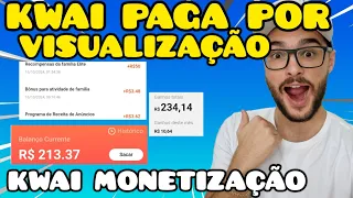 KWAI PAGA POR VISUALIZAÇÃO? KWAI COMO MONETIZAR OS VÍDEOS E GANHAR POSTANDO VÍDEOS NO KWAI