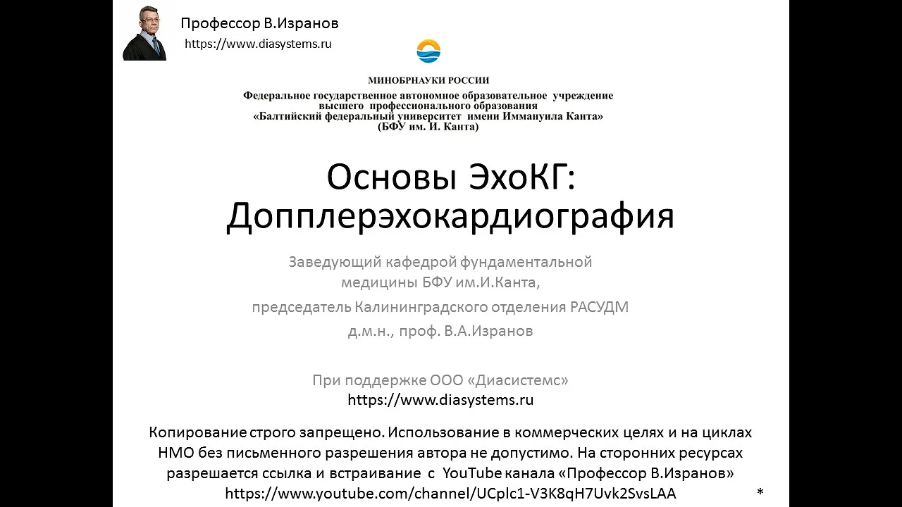 Основы ЭхоКГ: допплерэхокардиография