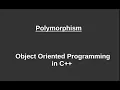 Polymorphism in Object Oriented Programming in C OOP using C