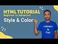 html bangla tutorial 14 HTML Style and color