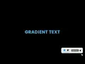 Animated Gradient text using HTML and CSS only