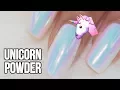 UNICORN CHROME POWDER NAILS