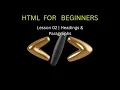 HTML Headings and Paragraph Tags Tutorial Lesson 2 ASMR Coding