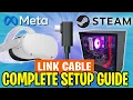 How to PLAY PC VR GAMES on your Quest VR headset Meta Quest Link SETUP GUIDE